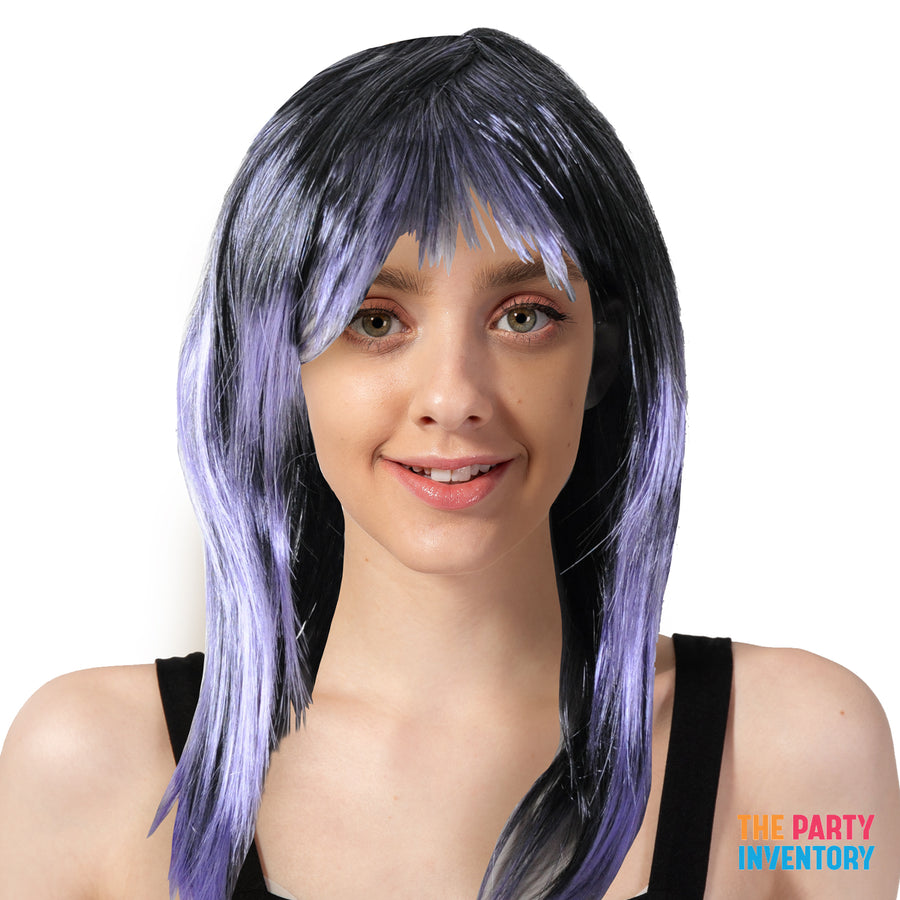 Two Tone Layer Wig (Purple & Black)