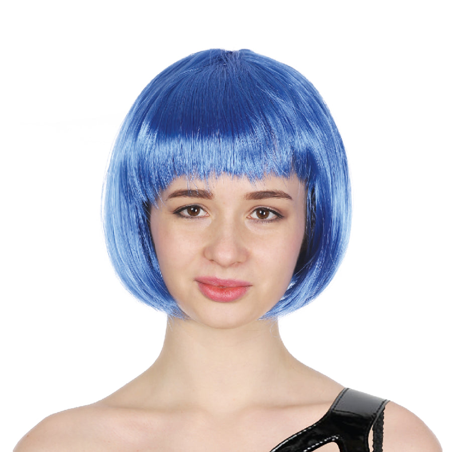 Blue Bob Wig