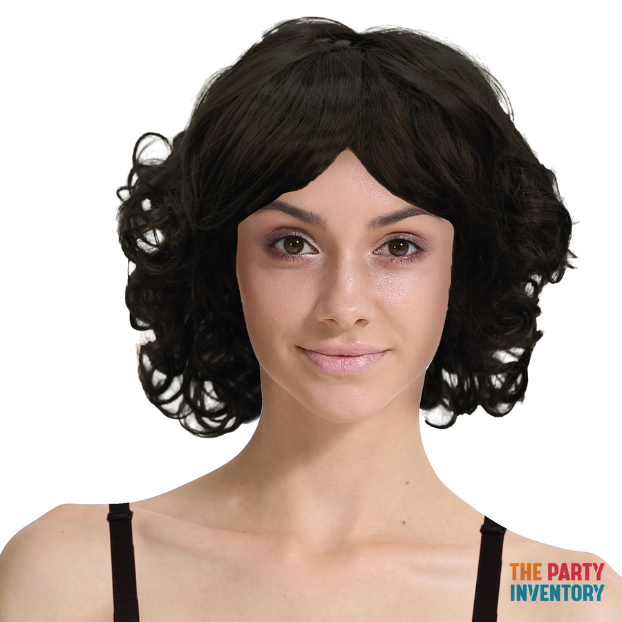 Curly Bob Wig (Black)