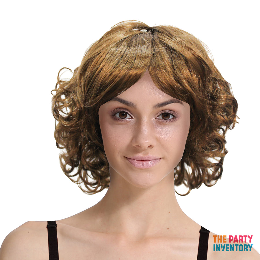 Curly Bob Wig (Brown)