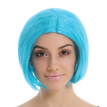 Blue Asymmetrical Bob Wig