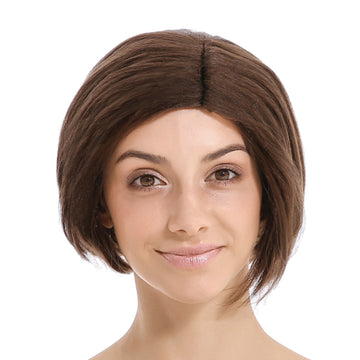 Brown Asymmetrical Bob Wig