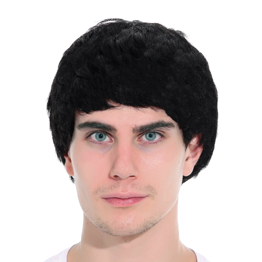 Men's Black Short Wig