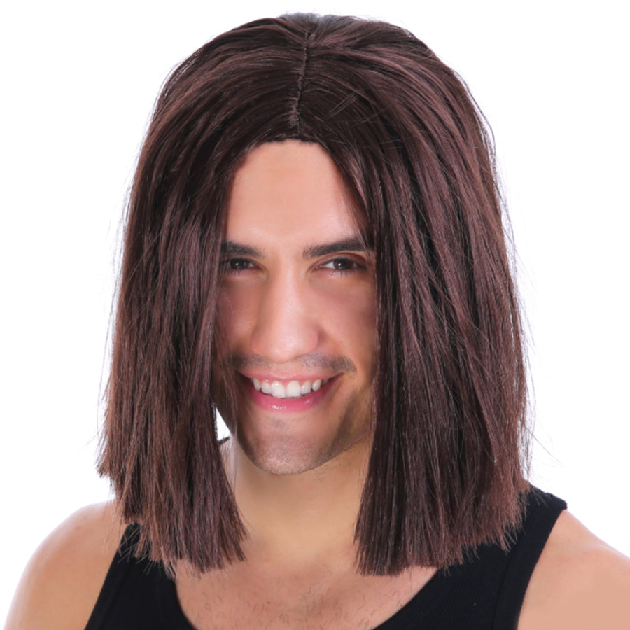 Mens Brown Lob Wig