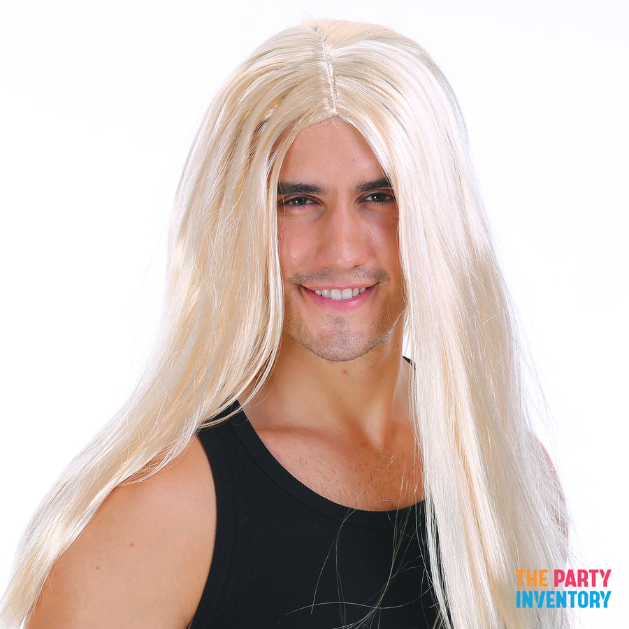 Mens Long Wig (Blonde)