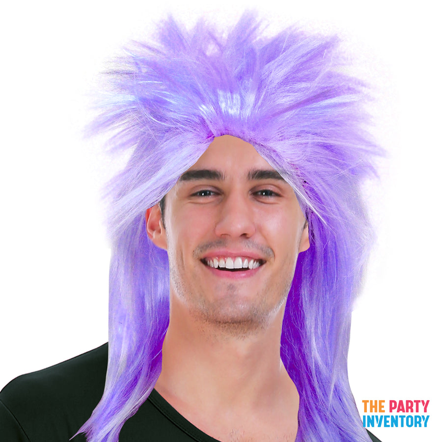 Purple Spiky Punk Rock Wig