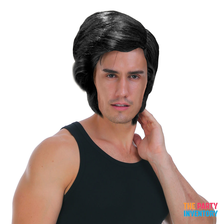 Mens 60s Wig (Black)