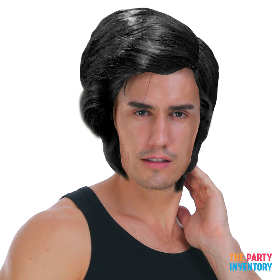 Mens 60s Wig (Black)