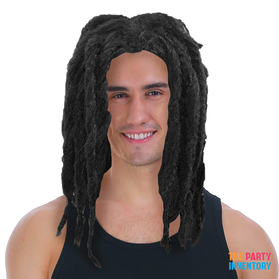 Mens Rastas Dreadlocks Wig (Black)