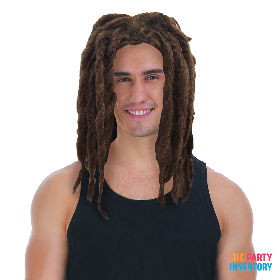 Mens Rastas Dreadlocks Wig (Brown)