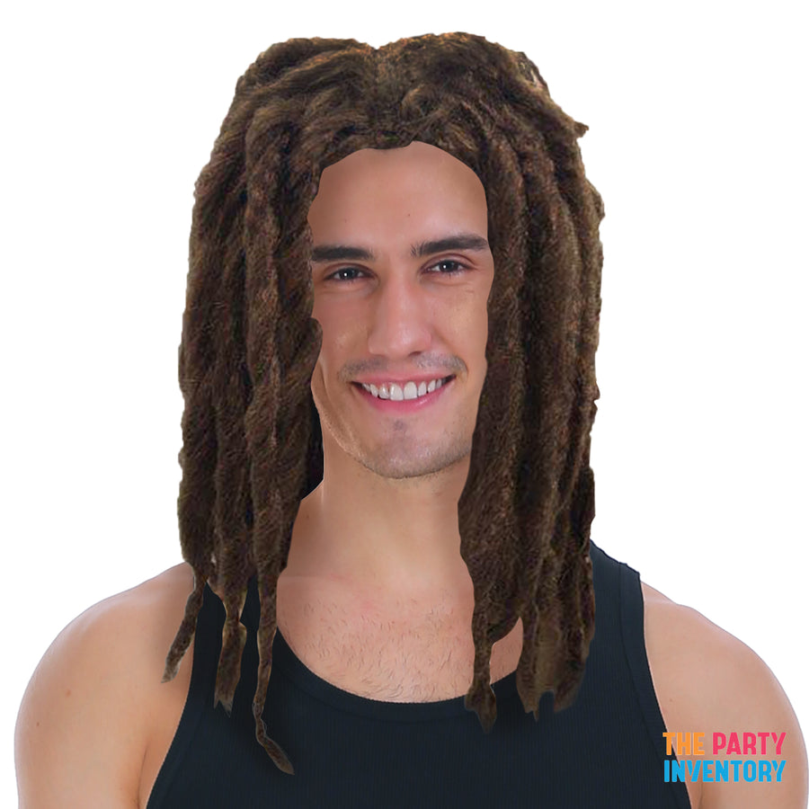 Mens Rastas Dreadlocks Wig (Brown)