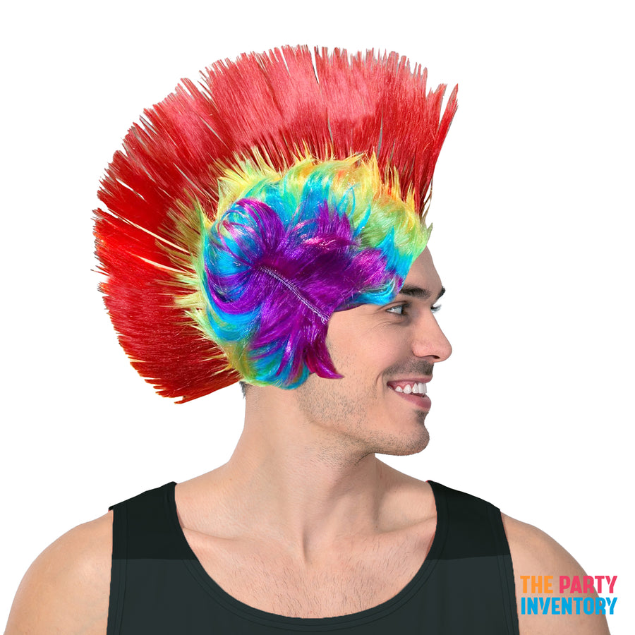 Rainbow Mohawk Wig