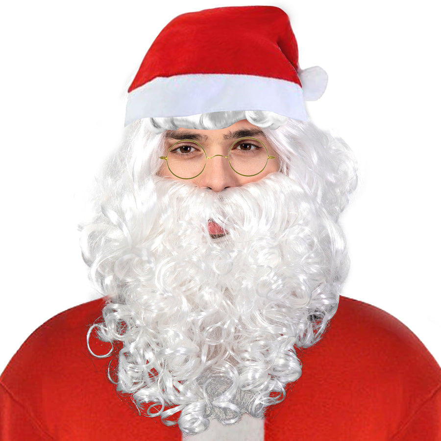 Deluxe Santa Hat, Wig and Beard Set