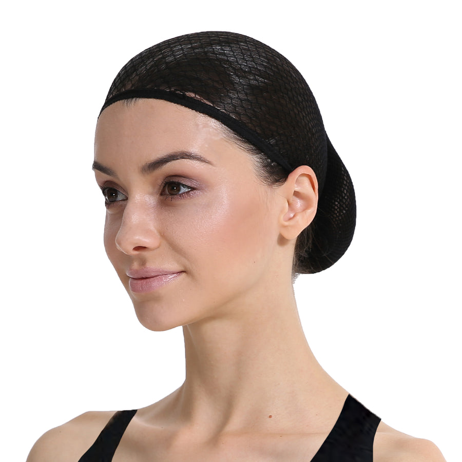 Black Open-Top Wig Cap