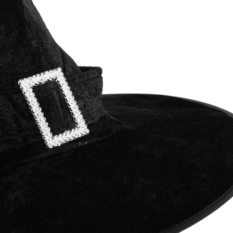 Velvet Black Witch Hat