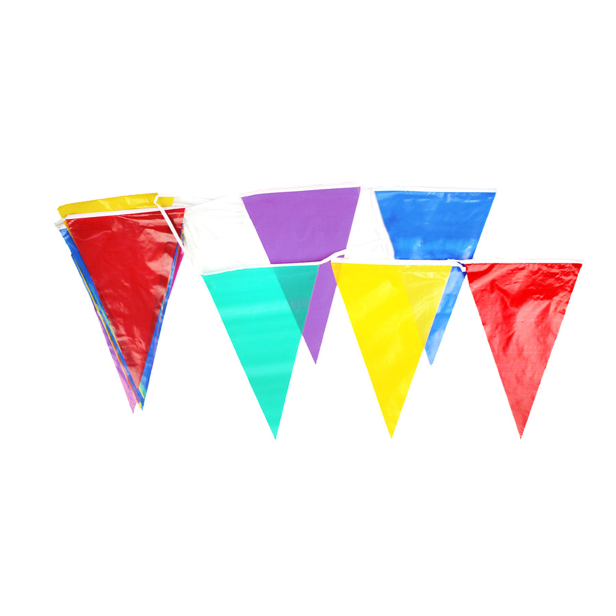 Plastic Bunting Flags (Multicolour)