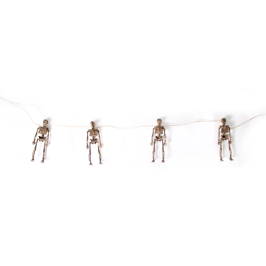 Deluxe Skeleton Decoration Garland 4pk