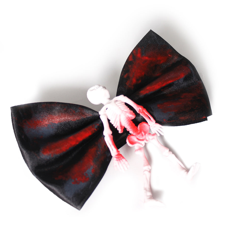 Bloody Skeleton Bow Tie