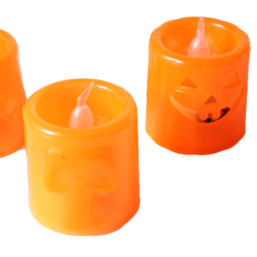 Orange Halloween Candle Lights