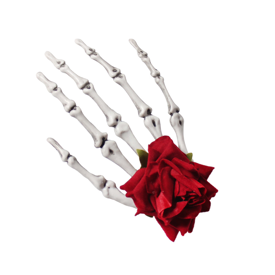 Day of the Dead Skeleton Hand Hairpiece