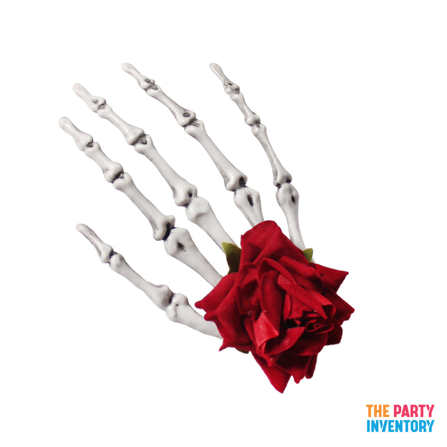 Day of the Dead Skeleton Hand Hairpiece