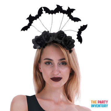 Bats and Roses Headband