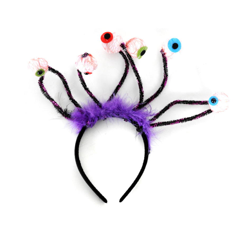 Purple Scary Eyeball Headband