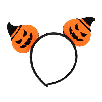 Pumpkin with Witch Hat Headband