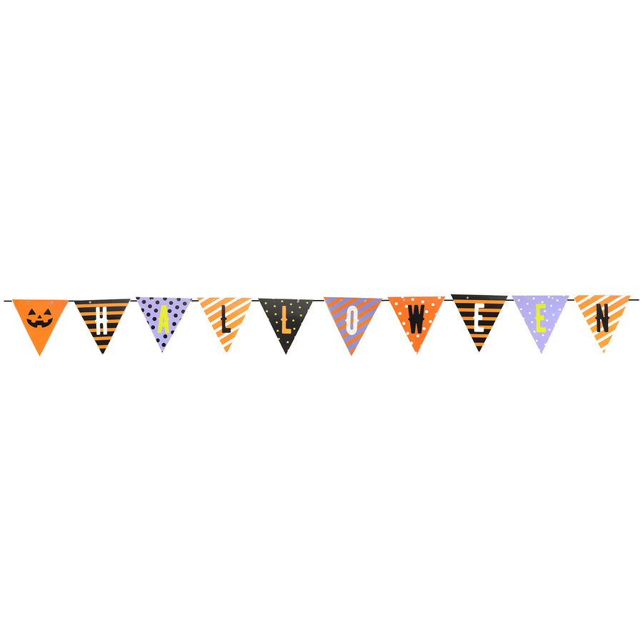 Cartoon Triangle Halloween Banner