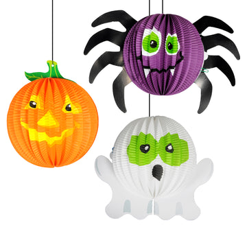 3D Halloween Decorations (3pk)