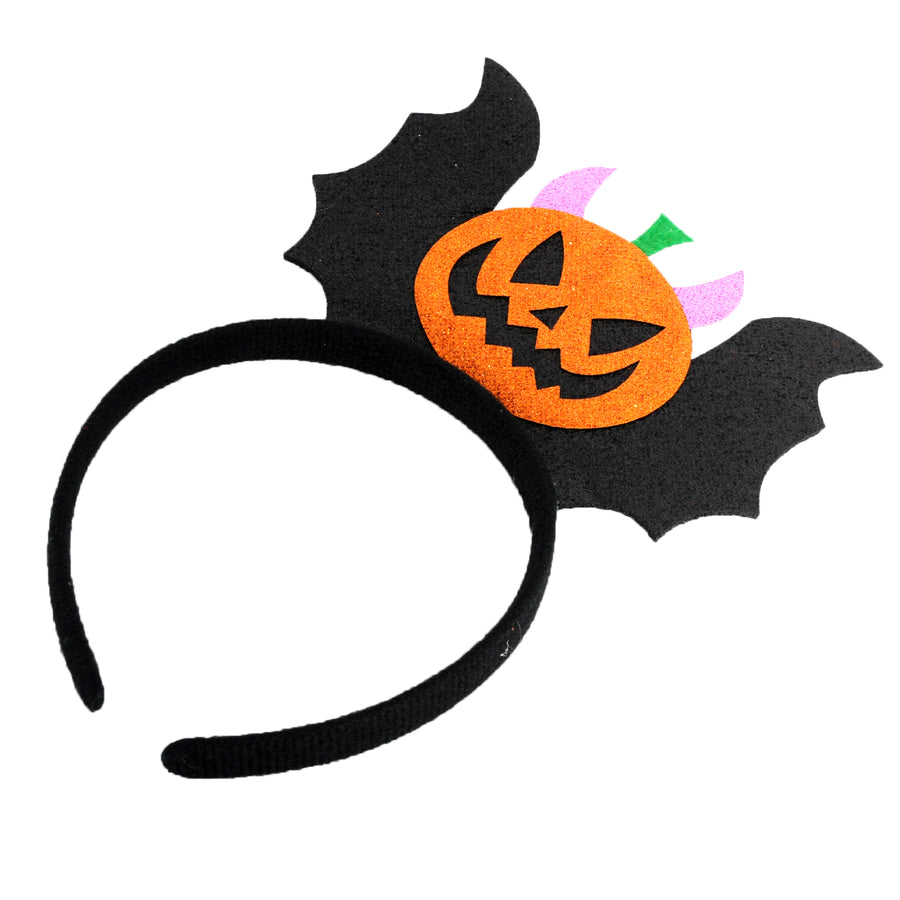 Pumpkin Bat Glitter Headband