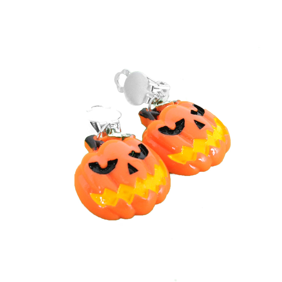 Halloween Clip On Earrings (Pumpkins)