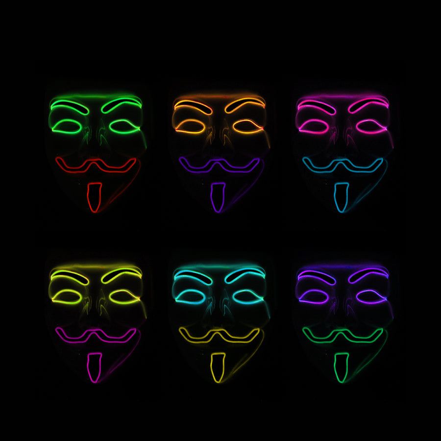 Light Up Vendetta Disguise Mask