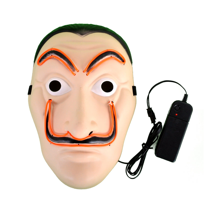 Light Up Red Robber Dali Mask