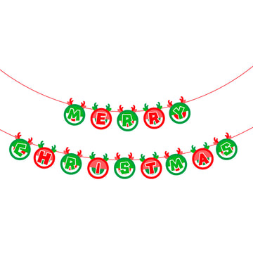 Merry Christmas Banner (Circle)