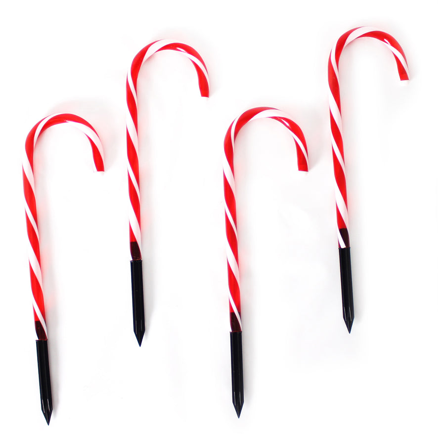 Christmas Candy Cane Garden Stake (Red)