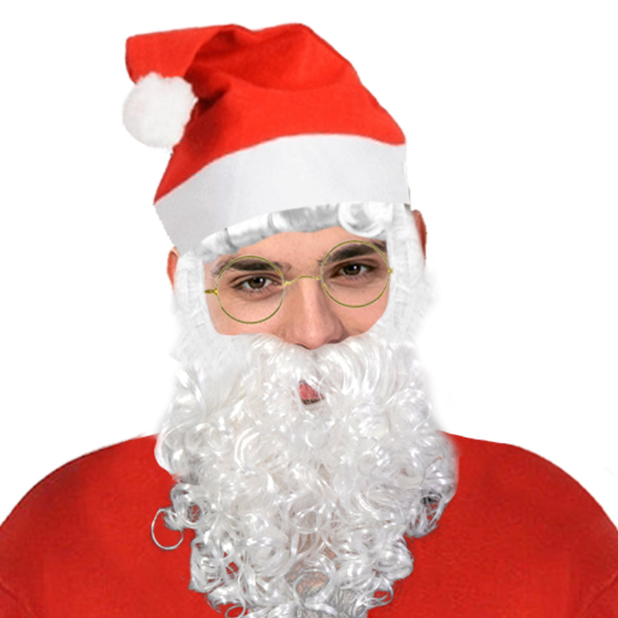 Santa Hat with Wig and Beard