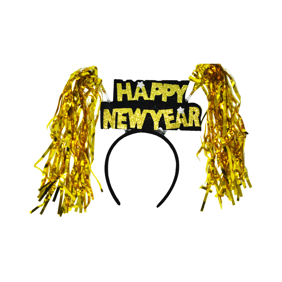 Happy New Year Tinsel Headband