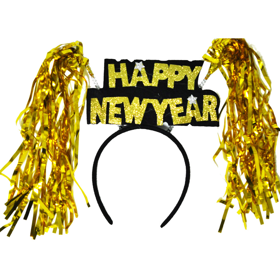 Happy New Year Tinsel Headband