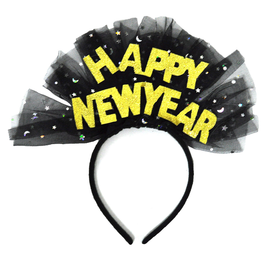 Happy New Year Tulle Headband