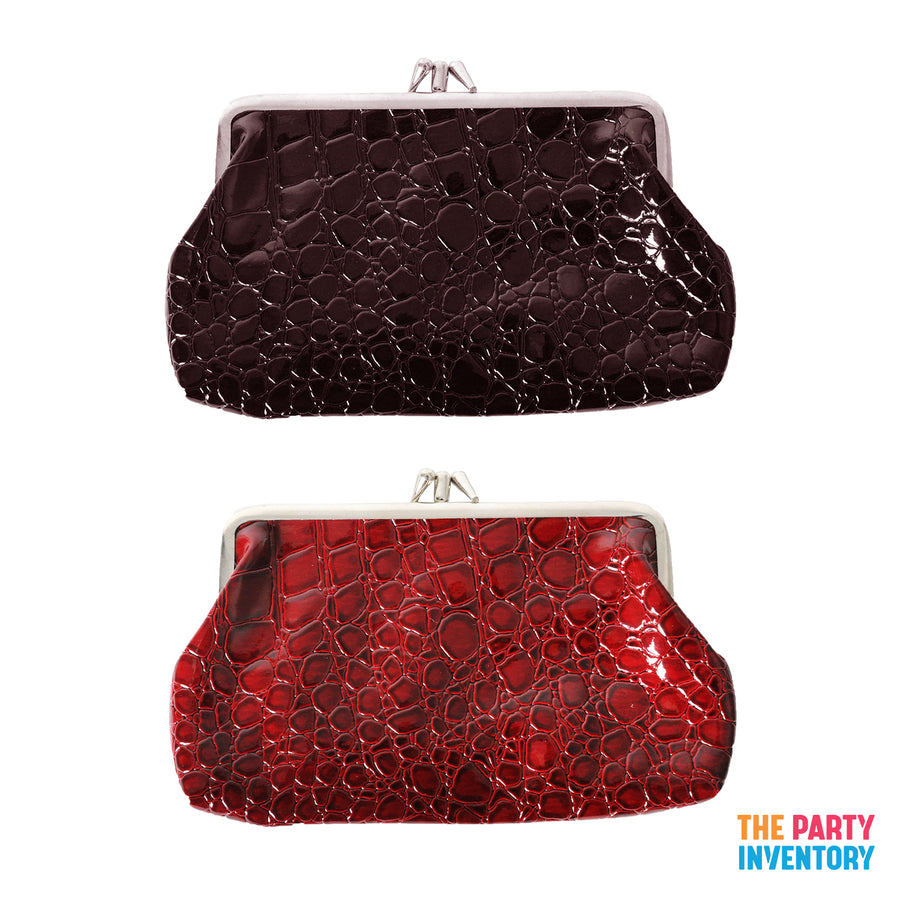 Faux Croc Skin Purse (2pcs)