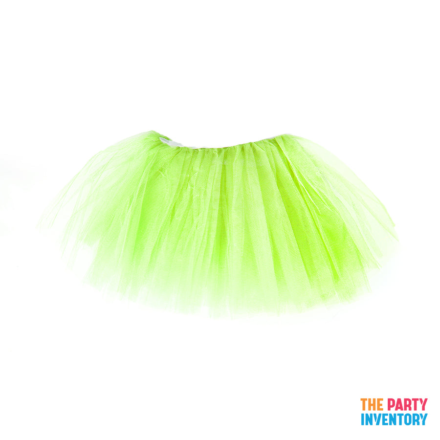 Children Plain Green Stiff Tutu