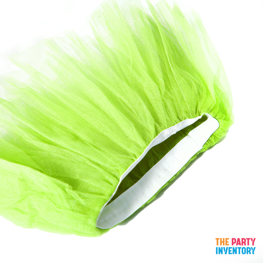 Children Plain Green Stiff Tutu