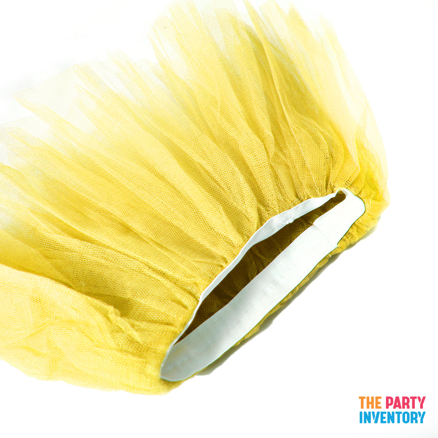 Children Plain Yellow Stiff Tutu