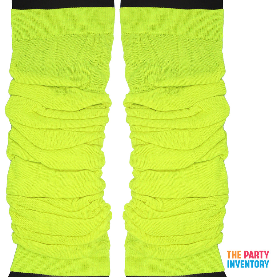 Fluro Yellow Leg Warmers