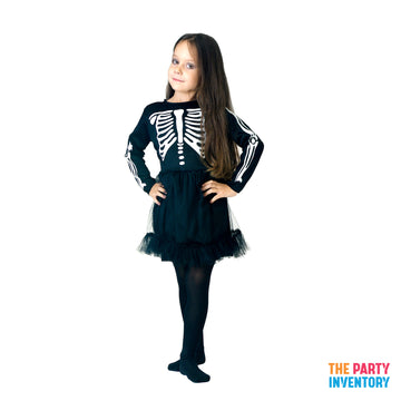 Children's Skeleton Girl Costume