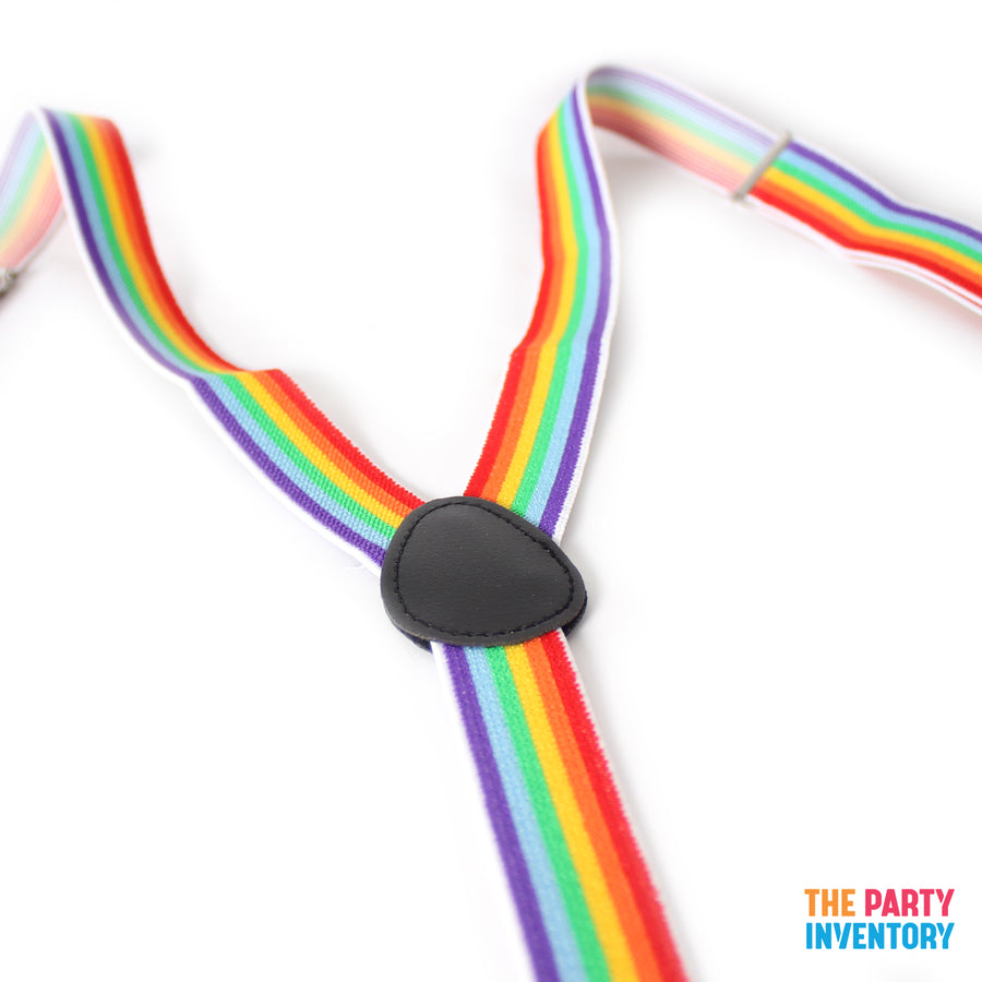 Rainbow Stripe Suspenders