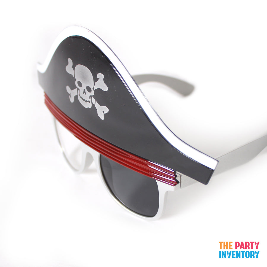 Pirate Party Glasses with Red Sash