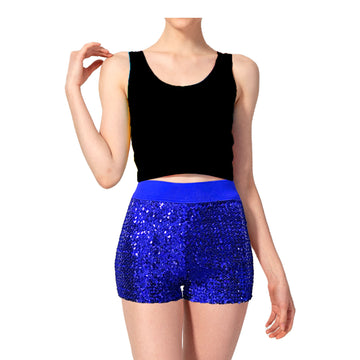 Sequin Shorts (Dark Blue)