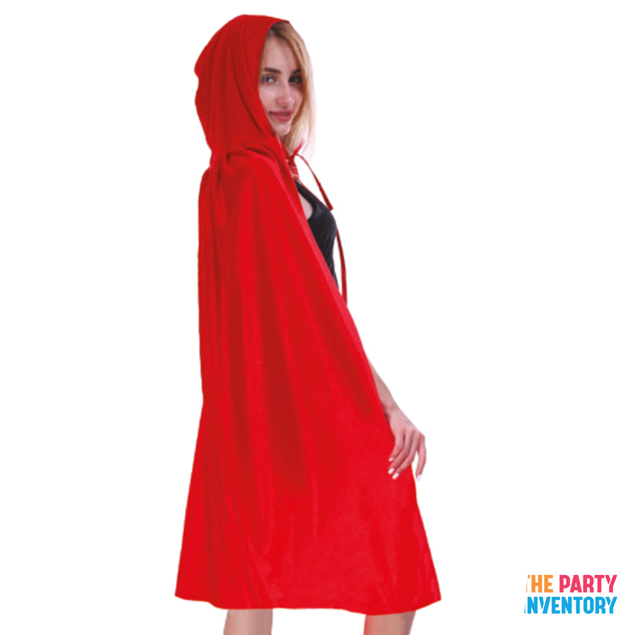 Adult Red Hooded Cape